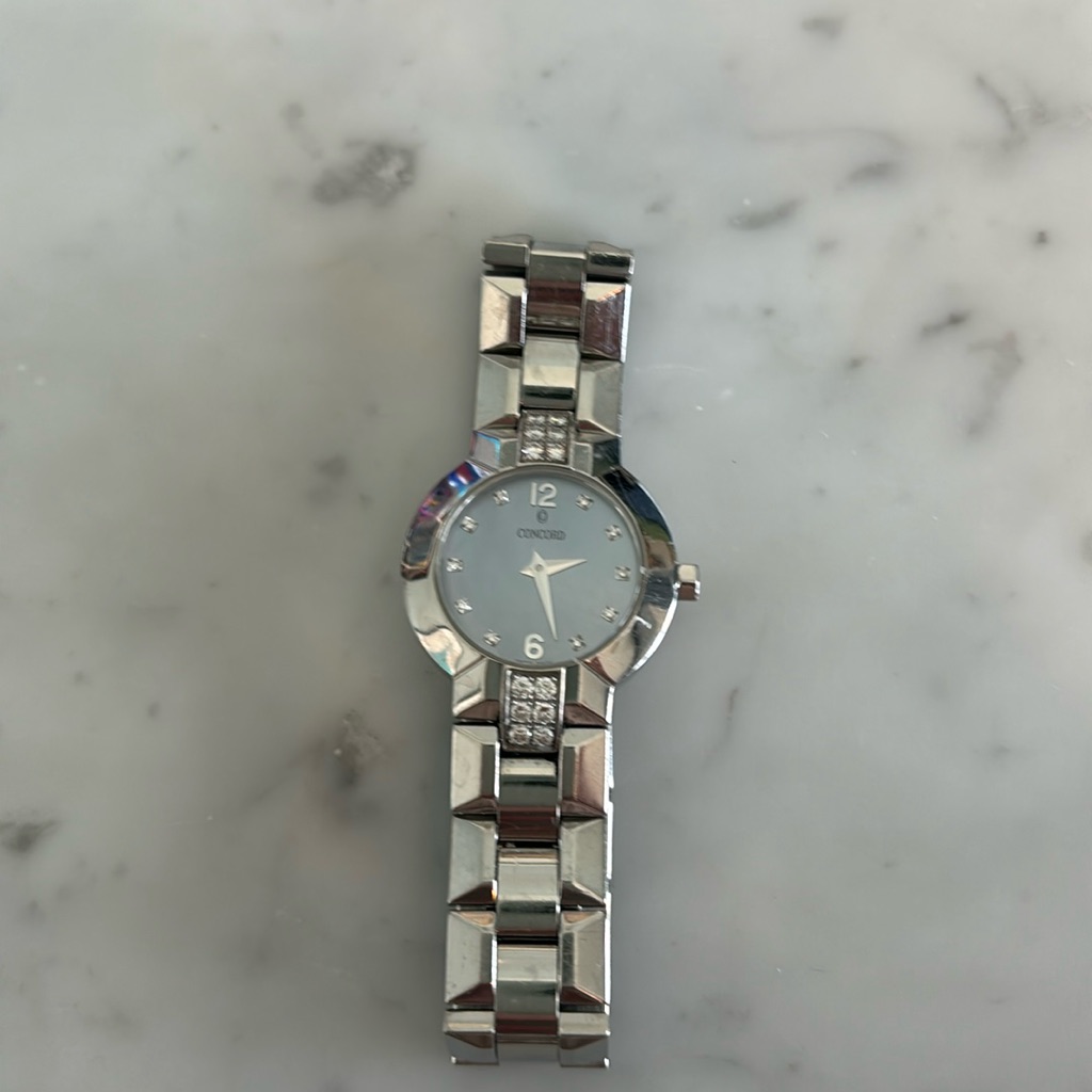 Concord La Scala Diamond Blue Dial Ladies Watch